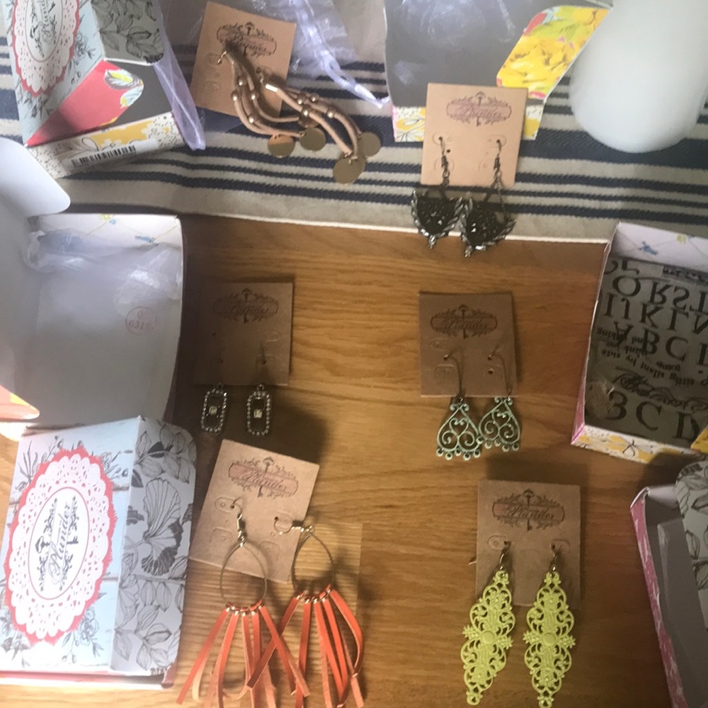 6 pairs of new plunder earrings